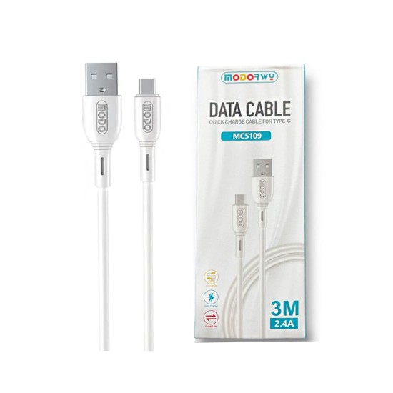 Modorwy Cable MC5109 Type C 2.4A 3m White